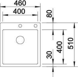 Кухонная мойка Blanco Claron 400-IF/A Durinox 523392