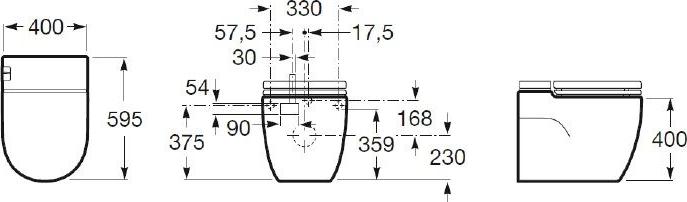 Напольный унитаз Roca Meridian In-Tank 893303000 с крышкой-сиденьем микролифт