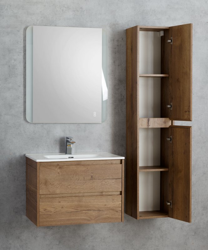 Шкаф-пенал BelBagno KRAFT-1600-2A-SC-RNN-L rovere nebrasca nature