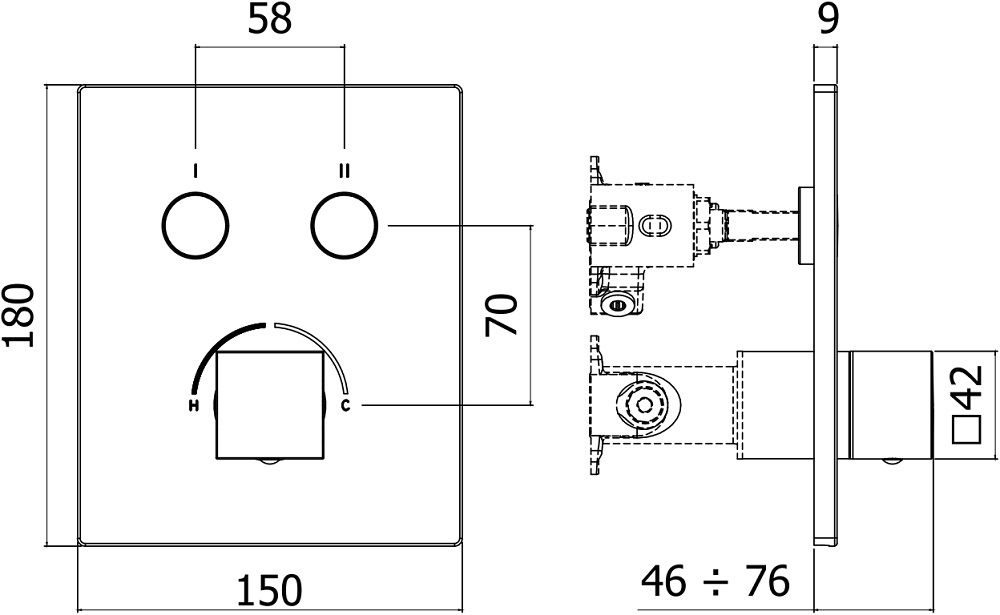 Смеситель для душа Paffoni Compact Box CPM518BO белый