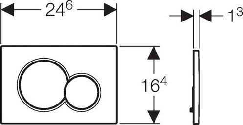 Кнопка смыва Geberit Sigma 01 115.770.11.5, белый