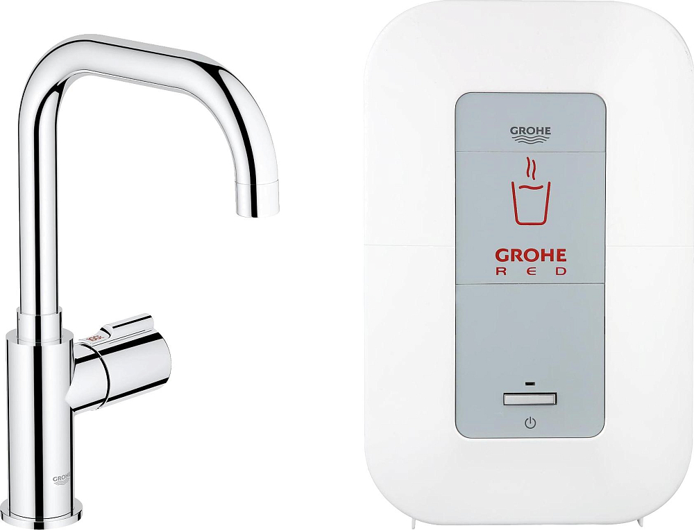 Кран Grohe Red Mono 30147000 с водонагревателем