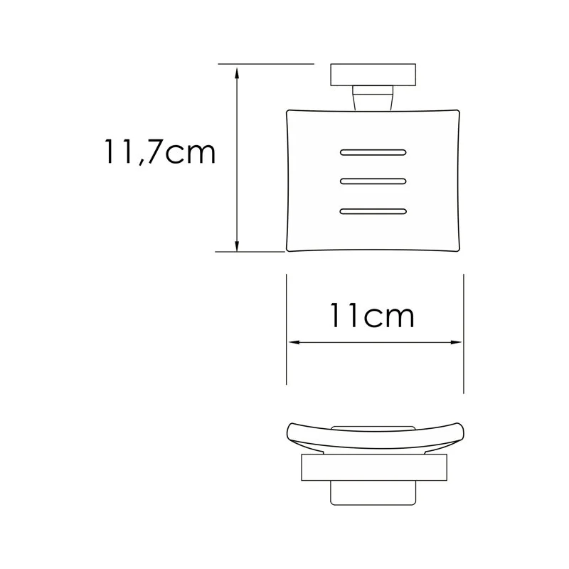 Мыльница WasserKRAFT Rhin K-8700 K-8729 хром;белый