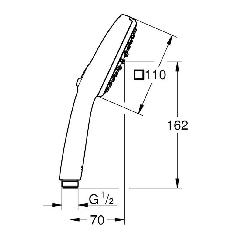 Душевая лейка Grohe Tempesta 27572003 хром