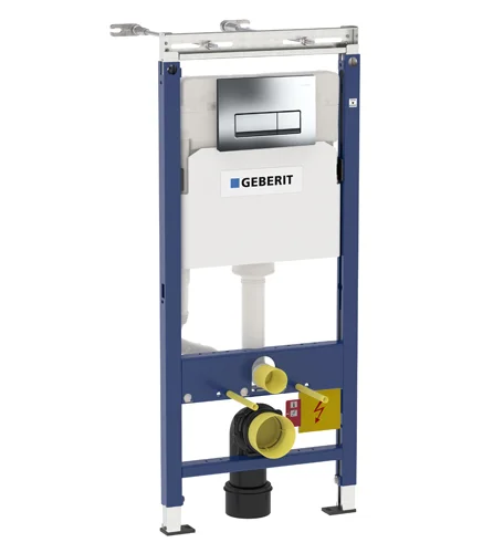 Инсталляция Geberit с безободковым унитазом Gustavsberg Hygienic Flush 5G84HR01, сиденье микролифт, комплект