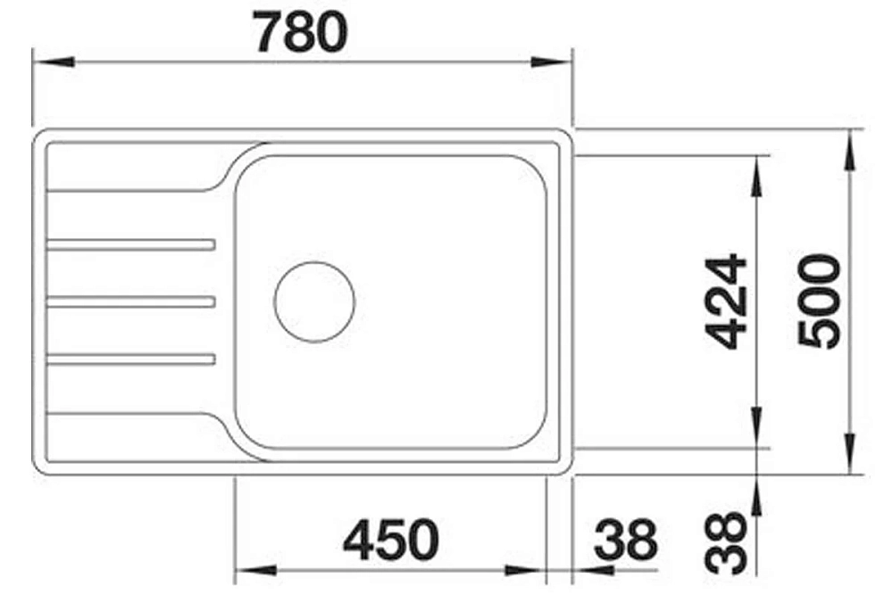 Кухонная мойка Blanco 525111 хром