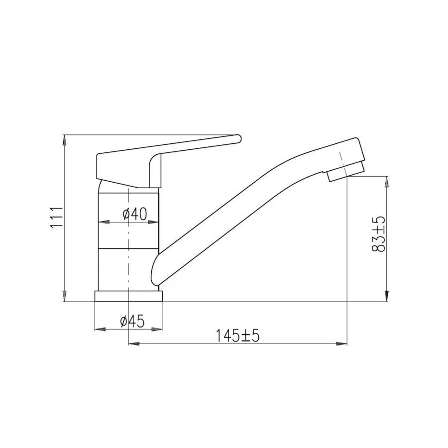 Смеситель для раковины Rav-Slezak Colorado CO115.5 хром