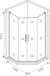 Душевой уголок Good Door Pandora PNT-ТD 100x100