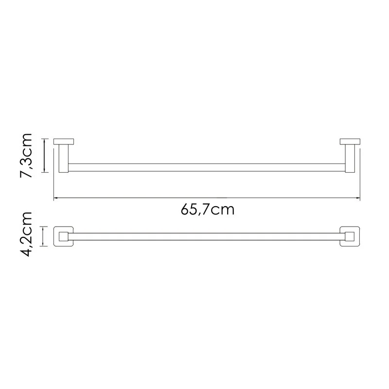 Полотенцедержатель WasserKRAFT Rhin K-8700 K-8730 хром