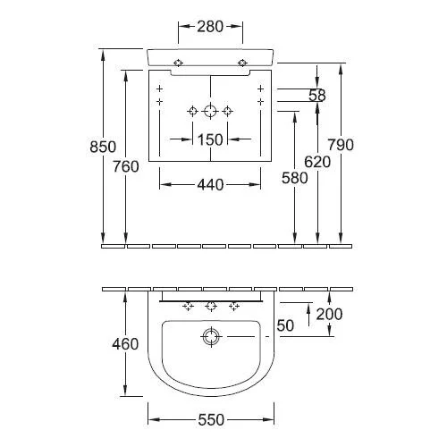 Раковина Villeroy&Boch Subway 2.0 711455R2