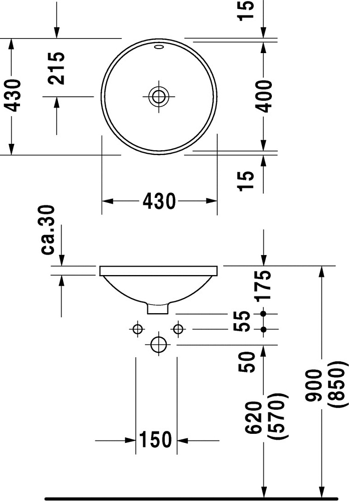 Рукомойник Duravit Architec 0468400000