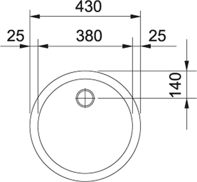 Кухонная мойка 43 см Franke Rambla RAX 610-38 101.0017.998, нержавеющая сталь