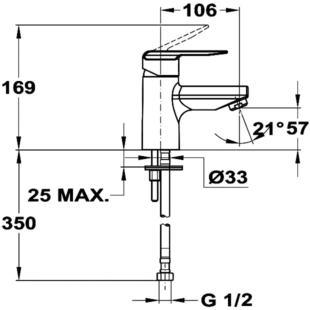 Смеситель для раковины Mofem Mode 150-0046-40 хром