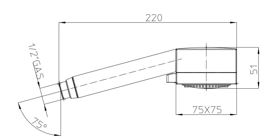 Душевая лейка Bossini Cubica B00163.030