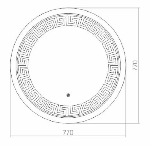 Зеркало Azario Меандр ФР-00000961 белый