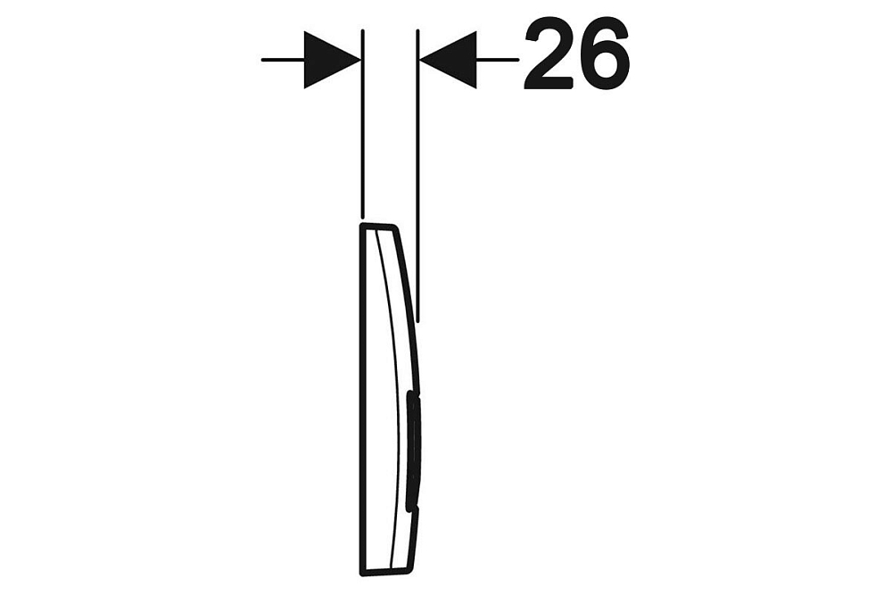 Кнопка смыва Geberit Delta 50 115.119.14.1, черный, матовый