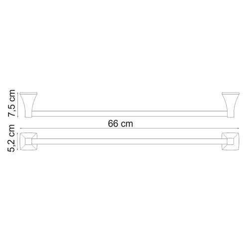 Полотенцедержатель WasserKRAFT Wern K-2500 K-2530 хром