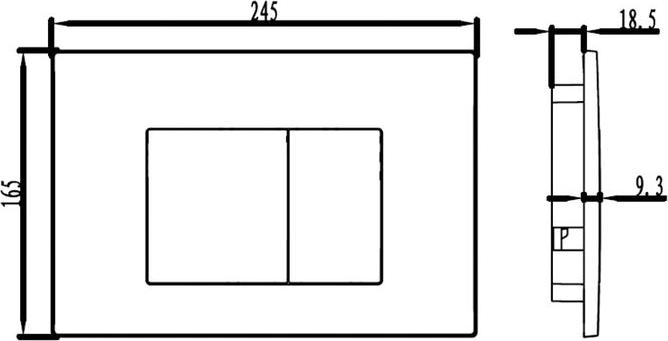 Кнопка смыва Iddis Neofix NEO30M0I77, хром матовый