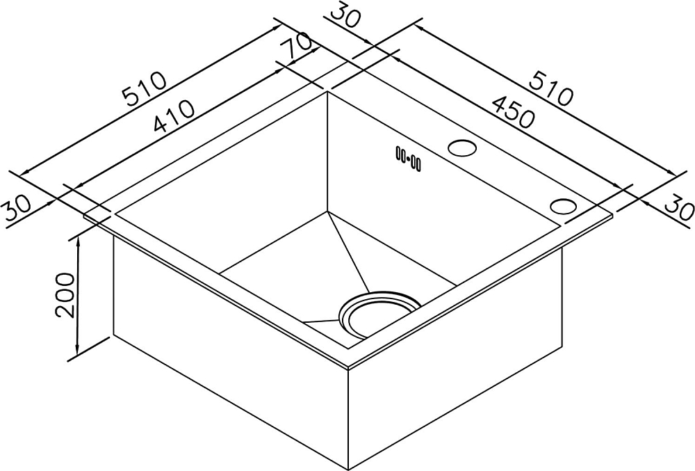 Кухонная мойка Zorg Inox X X-5151