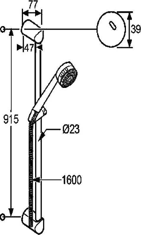 Душевой гарнитур Kludi Zenta 6084086-00