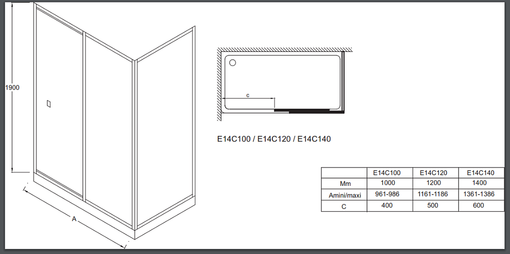 Душевая дверь Jacob Delafon Serenity E14C120-GA