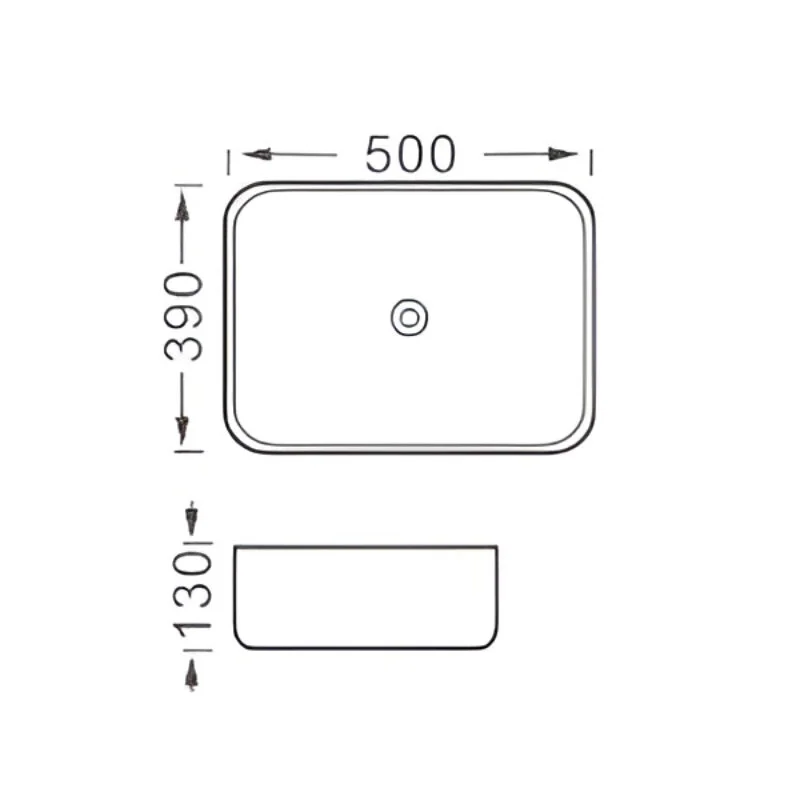 Раковина накладная Акватек Вега AQ5515-MB черный