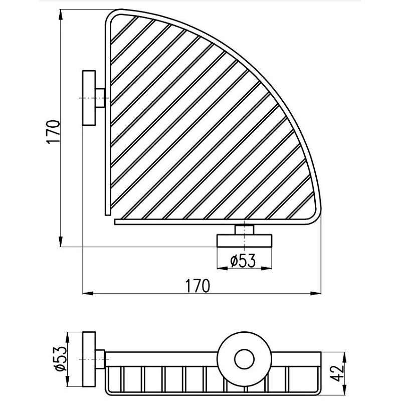 Полка Rav-Slezak Colorado COA0302 хром