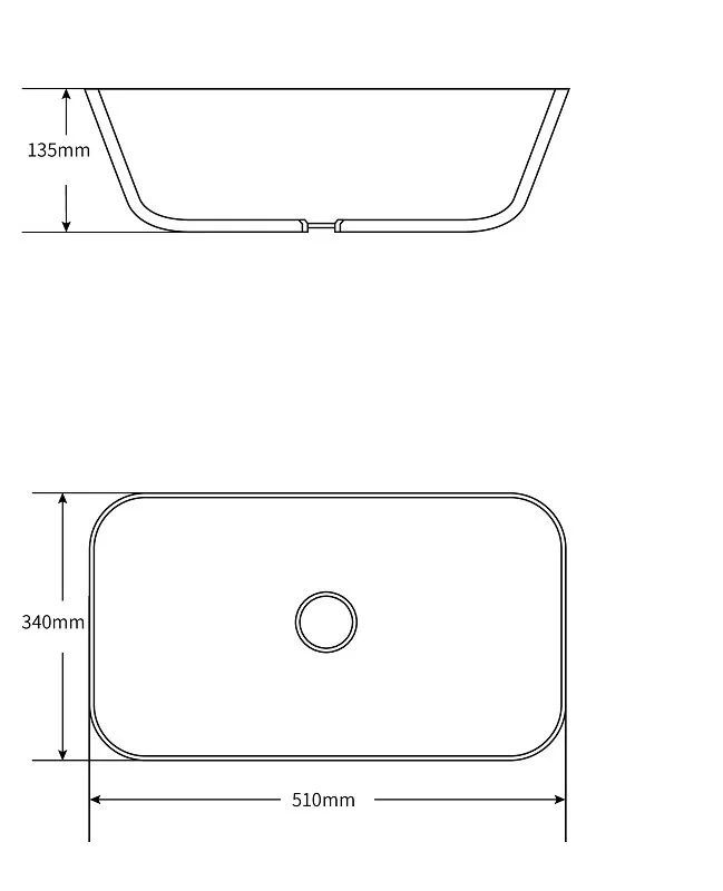 Раковина накладная SantiLine SL-1049 белый