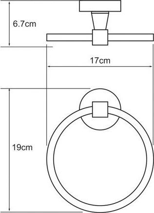 Держатель полотенец Wasserkraft Isen 4060