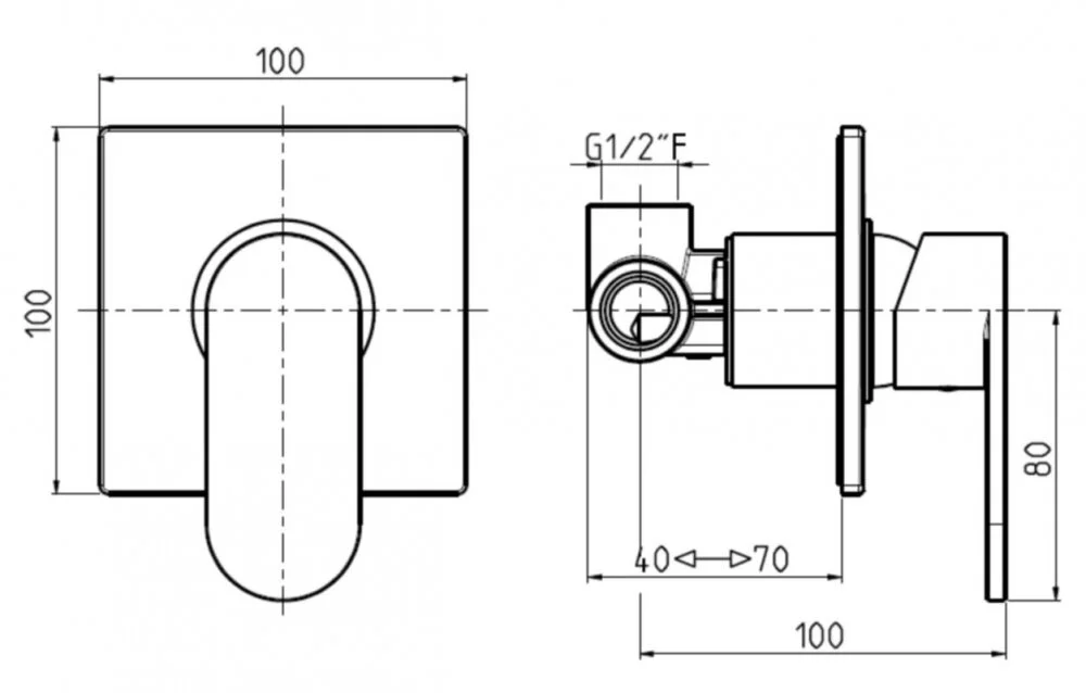 Смеситель для душа M&Z Castello CSL02700M хром