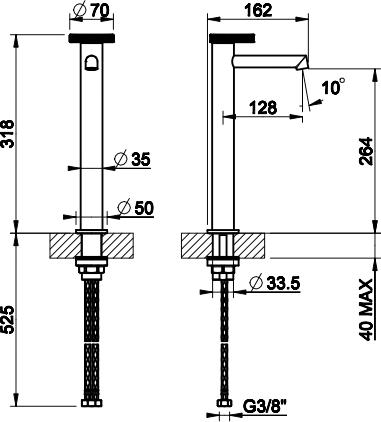 Смеситель для раковины Gessi Anello 63304#031, хром