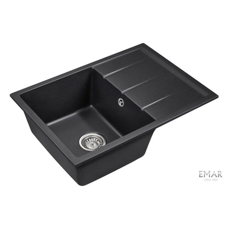 Кухонная мойка Emar Quartz EMQ-1700.Q Морион черный