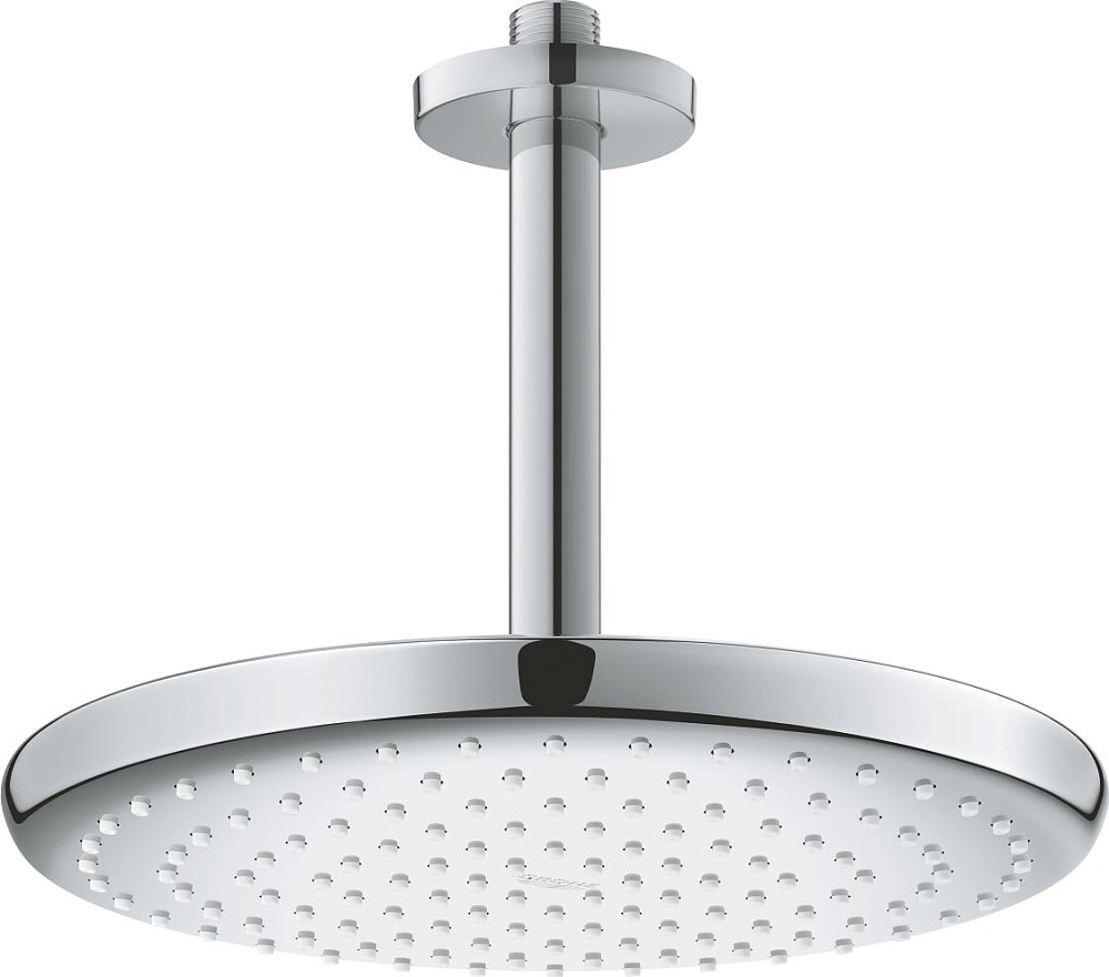 Верхний душ с кронштейном Grohe Tempesta 26669000, хром / белый