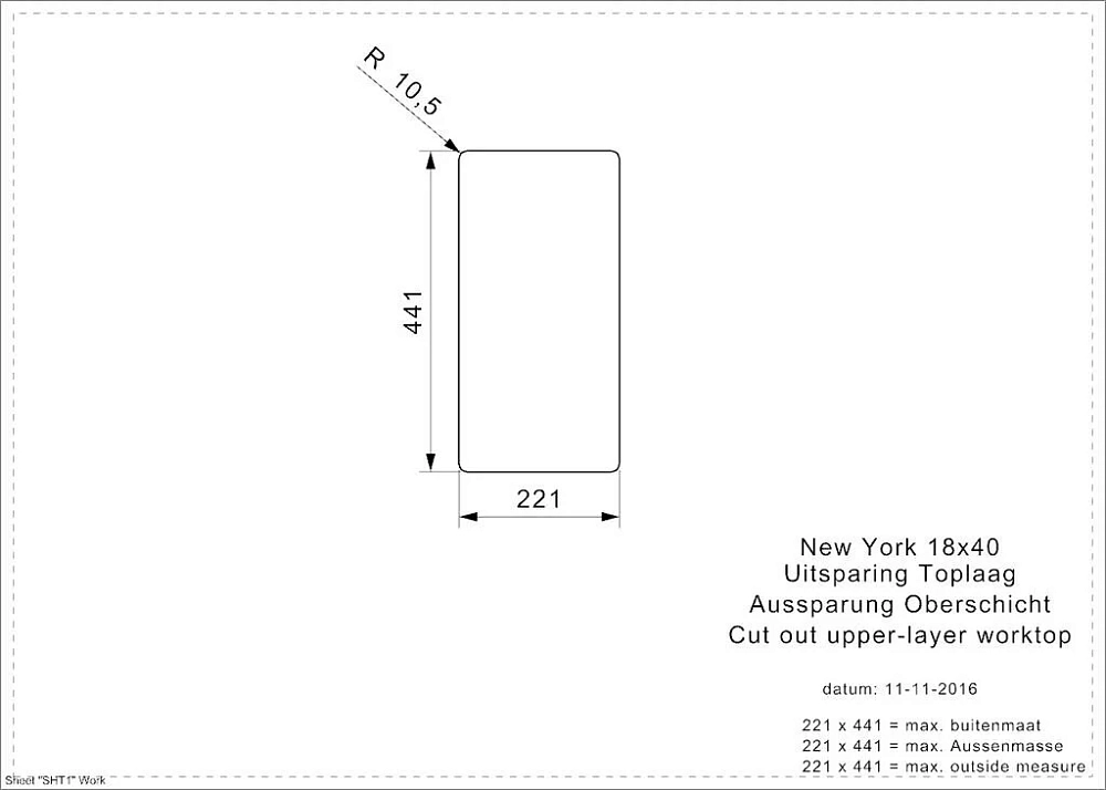 Кухонная мойка Reginox New York 44199 хром