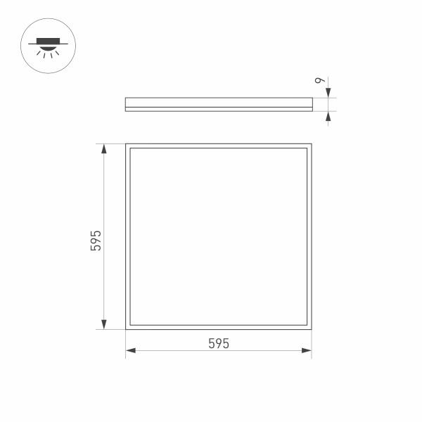 Светодиодная панель Arlight DL-Intenso-S600x600-40W White6000 032812