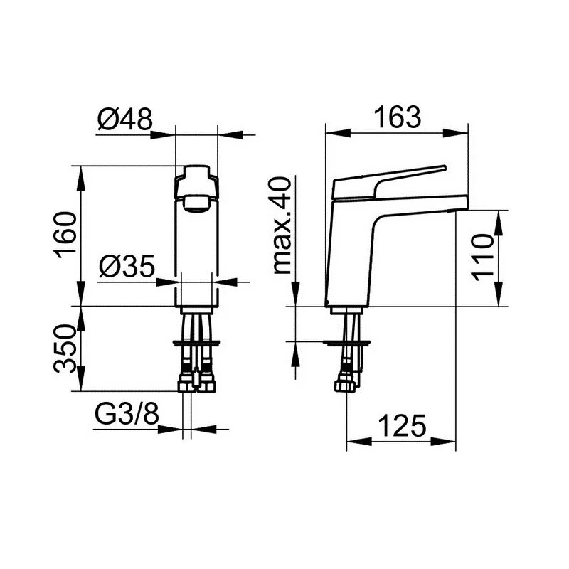 Смеситель для раковины Keuco Moll 52702010100 хром