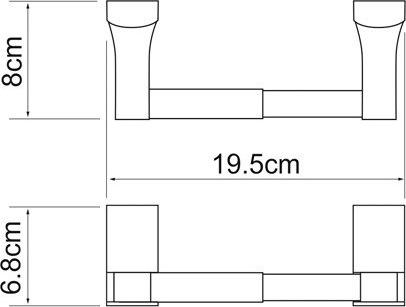 Держатель туалетной бумаги Wasserkraft Exter 5222