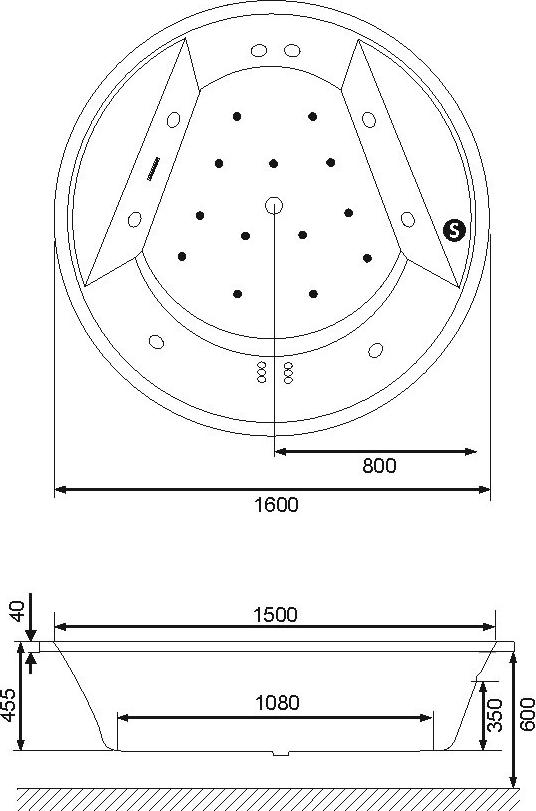 Акриловая ванна Excellent Great Arc 160х160 WAEX.GRE16WH