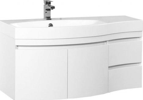 Тумба с раковиной Aquanet Опера 115 L 00212990 белый