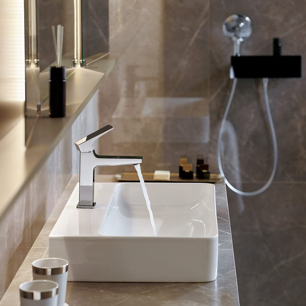 Комплект для ванной Смеситель Hansgrohe Metropol 32560000 + Смеситель Hansgrohe Metropol 32500000 + Душевой гарнитур Hansgrohe Crometta 26650400