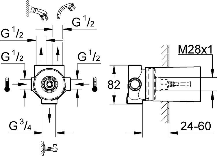 Скрытая часть Grohe 29708000