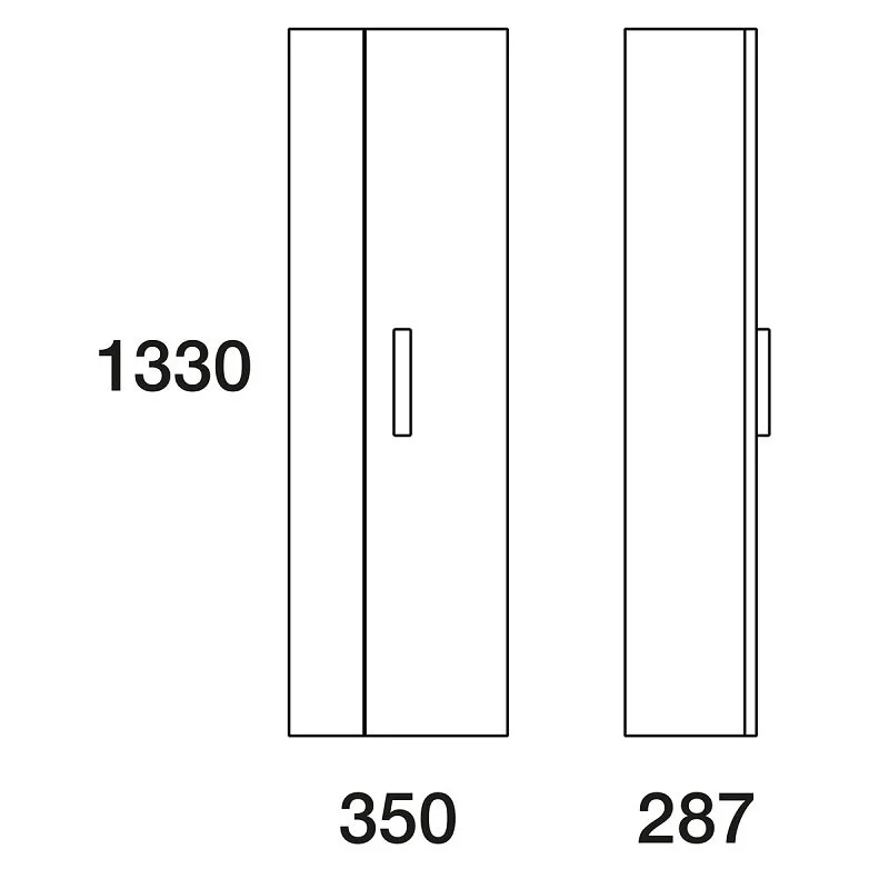 Шкаф-пенал Edelform Forte 3-724-00 белый