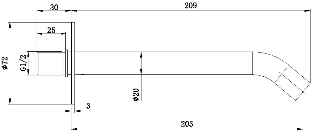 Излив Allen Brau Priority 5.31B18-MG графит браш