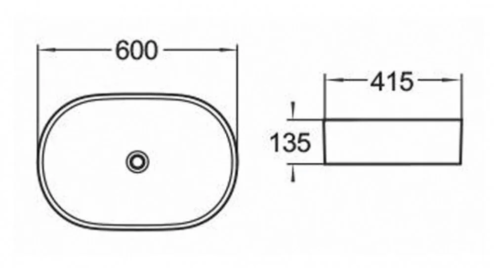 Раковина накладная Comforty 4150364 белый