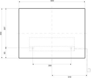 Зеркало 60x45 см Kolo Lehnen Evolution L31201100 откидное, правое