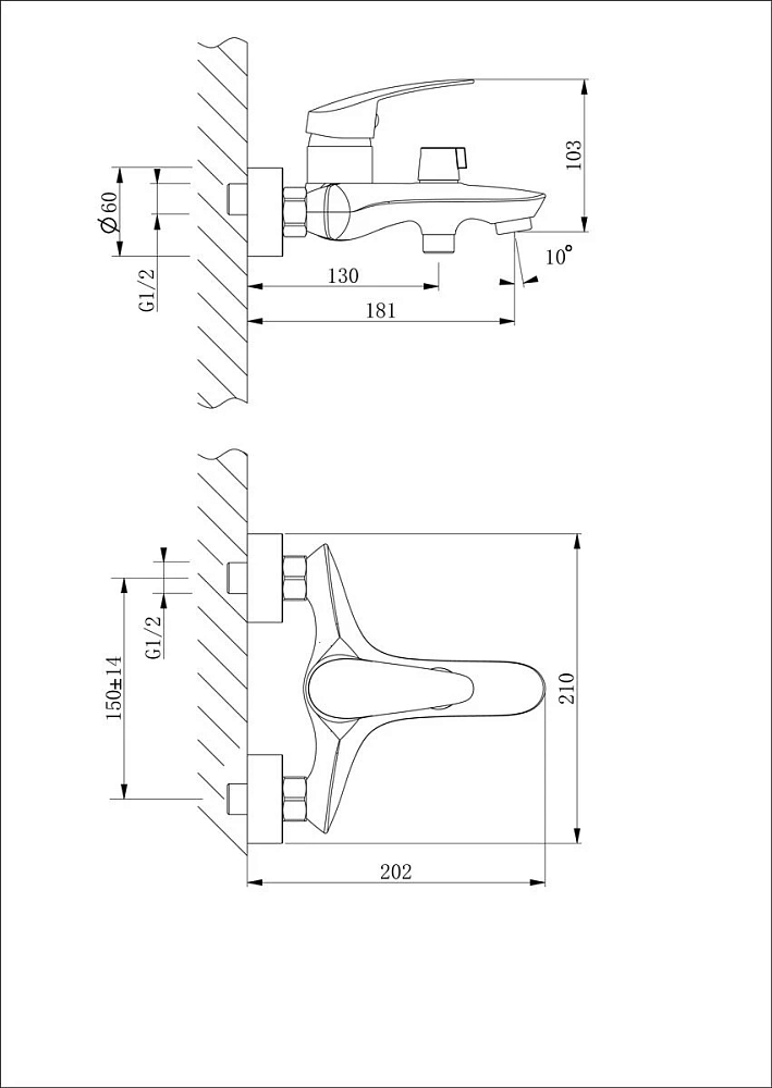 Смеситель для ванны Lemark Linara LM0414C хром