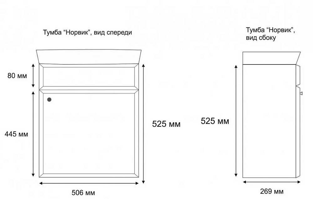 Тумба под раковину Aqualife Design norvik_50 белый