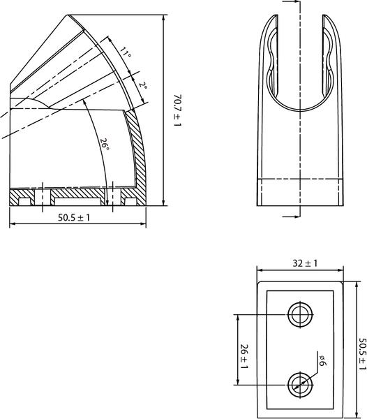 Держатель для душа Iddis Shower Holder 060BP00I53, бронза