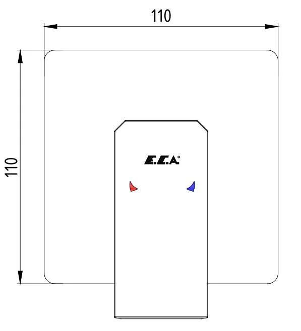 Смеситель для душа E.C.A Tiera 102167105C1EX-K черный