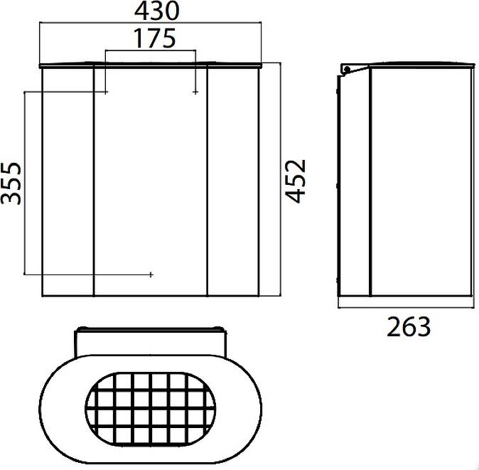 Ведро для мусора Emco System2 3553 001 02, хром